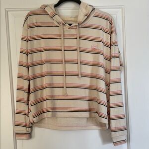 Billabong Striped Lightweight Hoodie Top